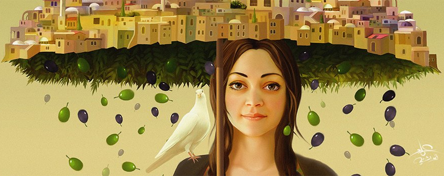 حينما تجسد لوحة هم الوطن